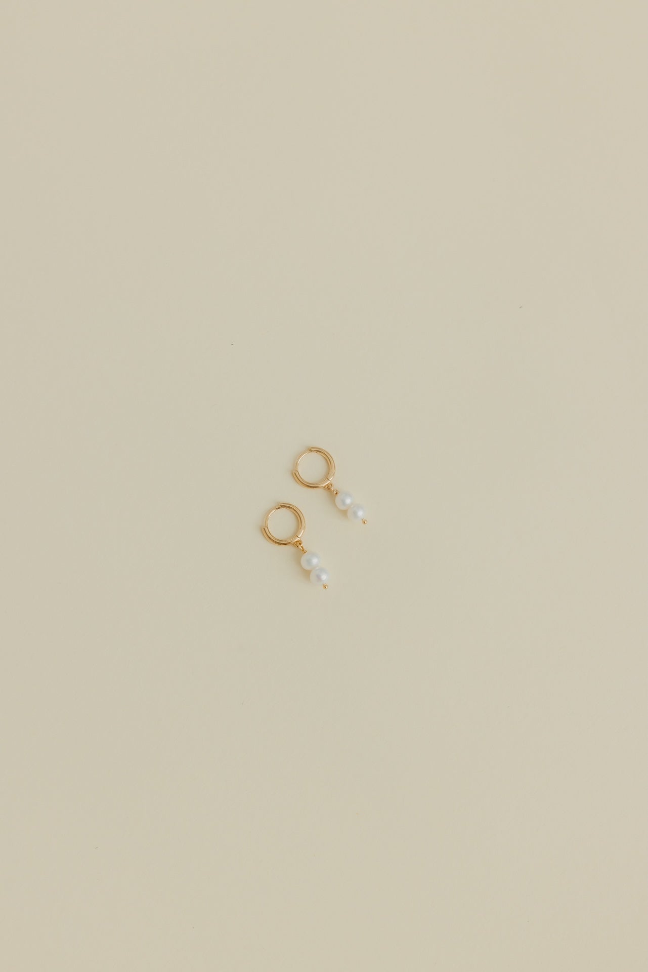 Pearl Gold Hoops